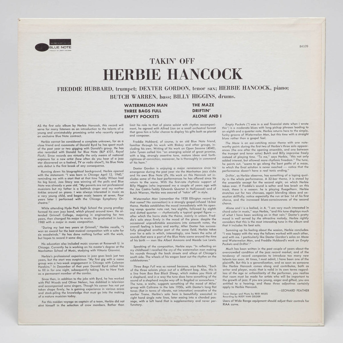Herbie Hancock "Takin' Off"