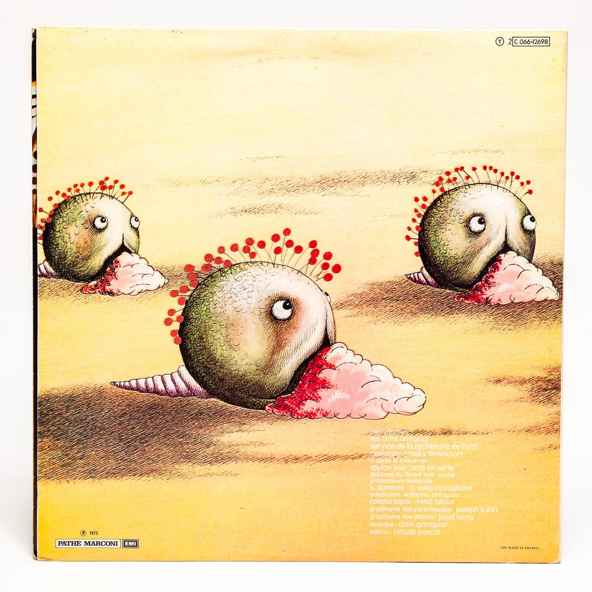 Vinyle Alain Goraguer La Planète Sauvage - Pochette Verso