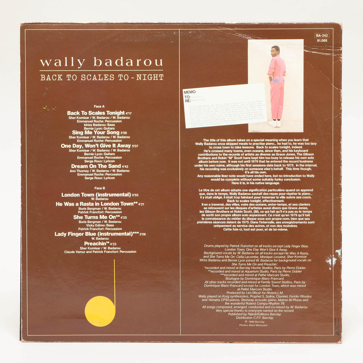 Wally Badarou "Back To Scales To-Night"