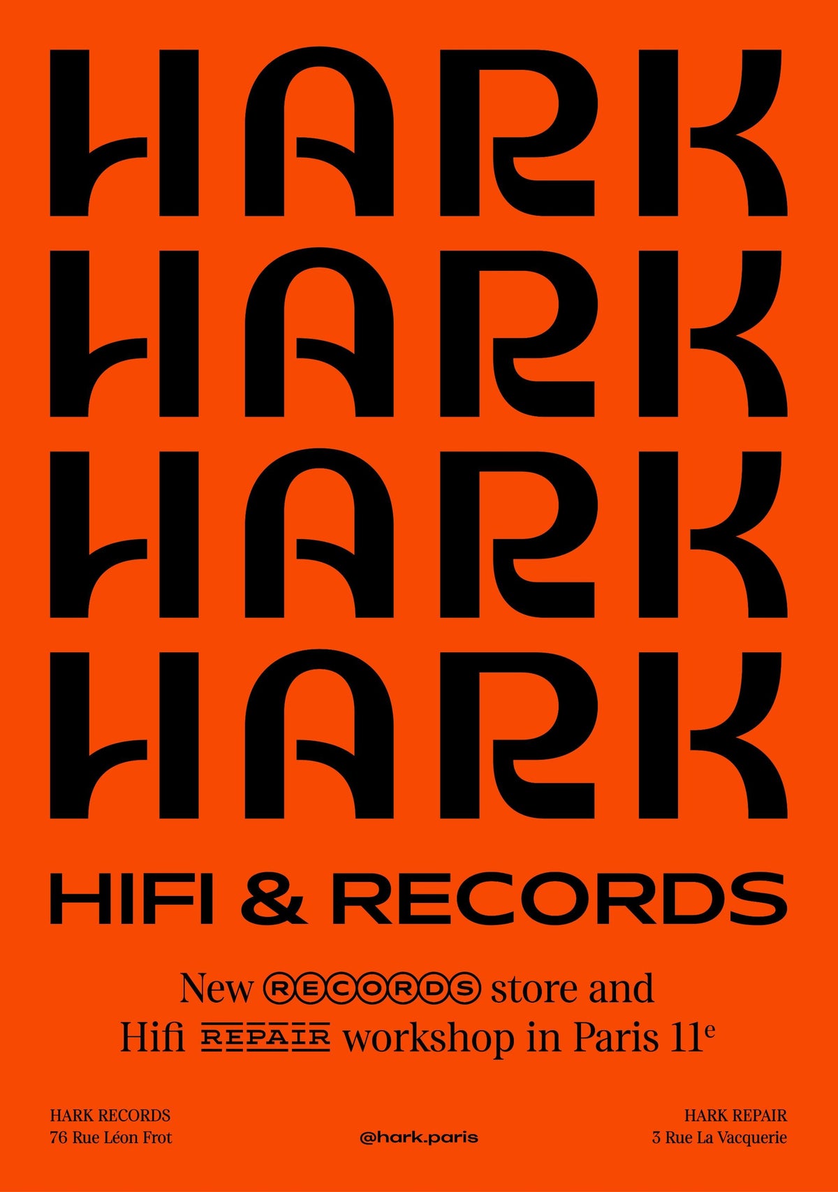 Affiche "HIFI & RECORDS"