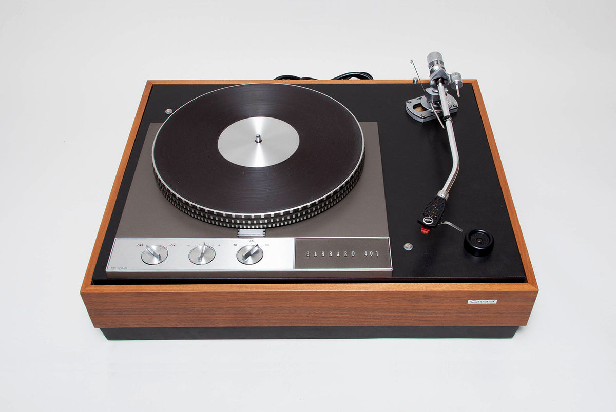 Platine vinyles Garrard 401 - Vue du dessus